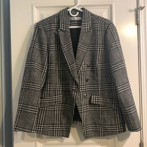 Ricki's Black and White Plaid Blazer